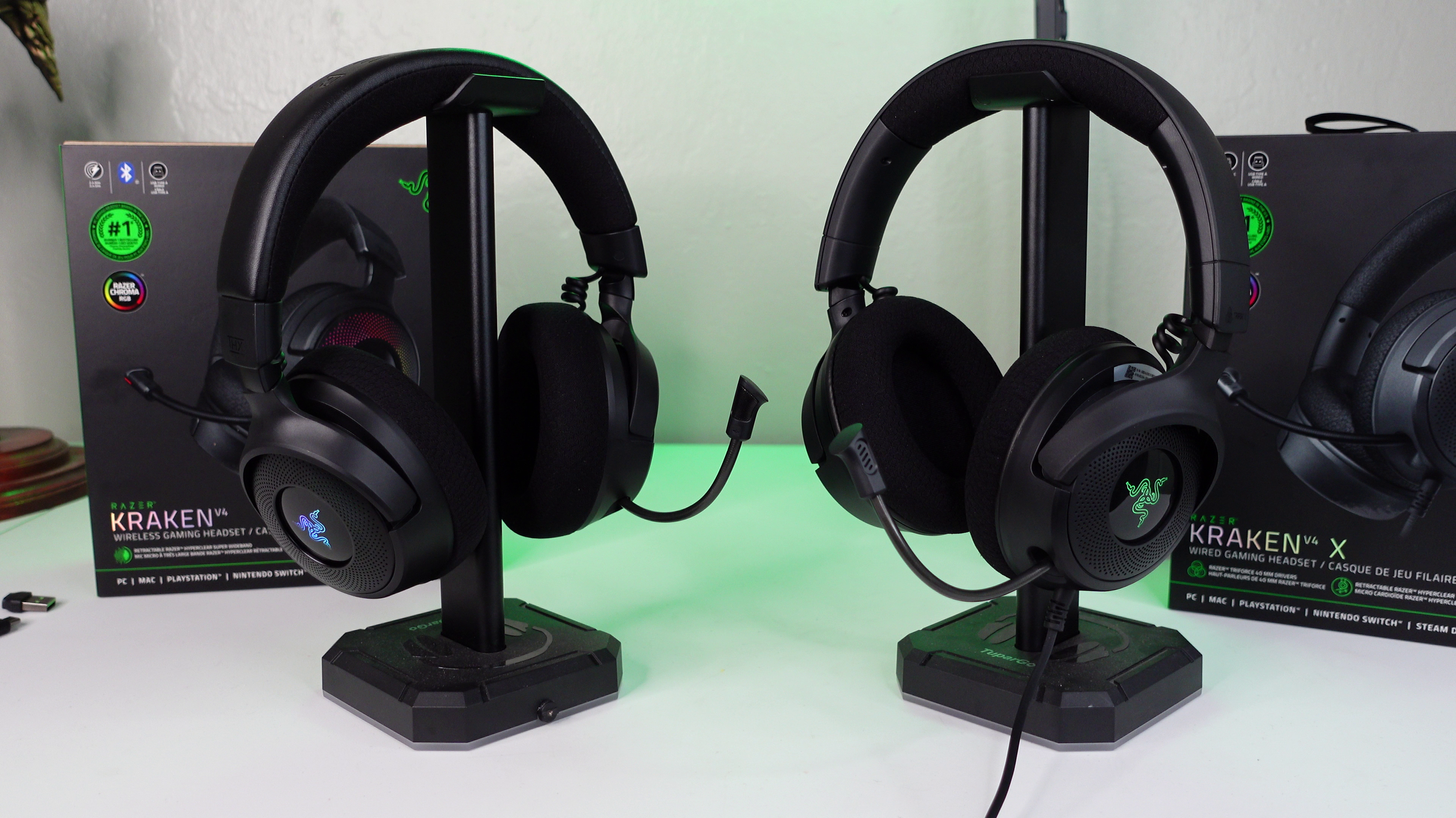 Razer Kraken V4 vs V4 X — Stream Tech Reviews by BadIntent